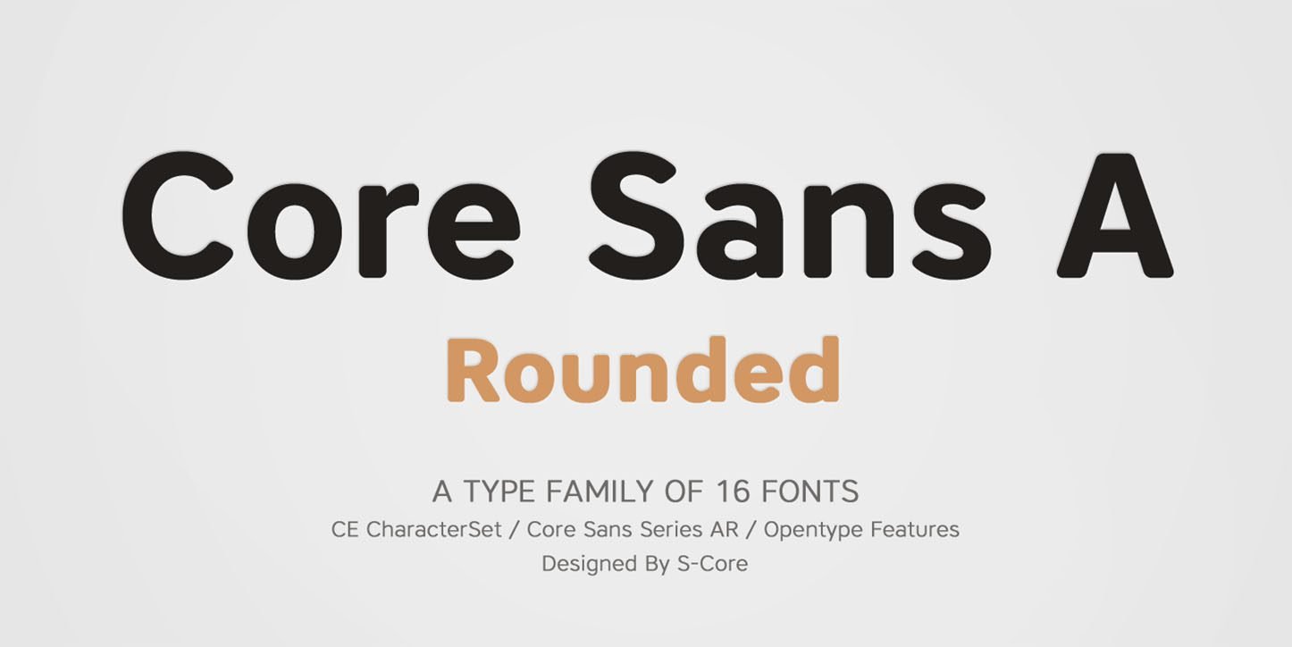 Core Sans AR Font Family Free Download