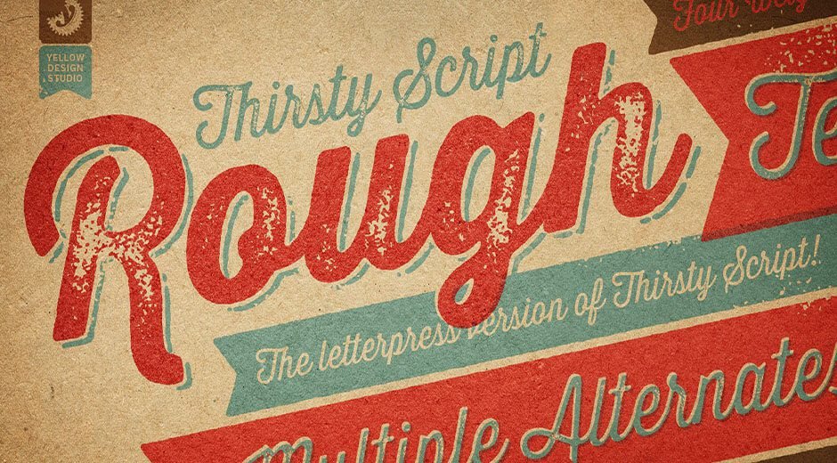 Thirsty Rough Font Free Download