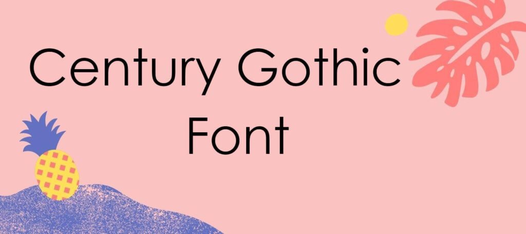Century Gothic Font Family Free