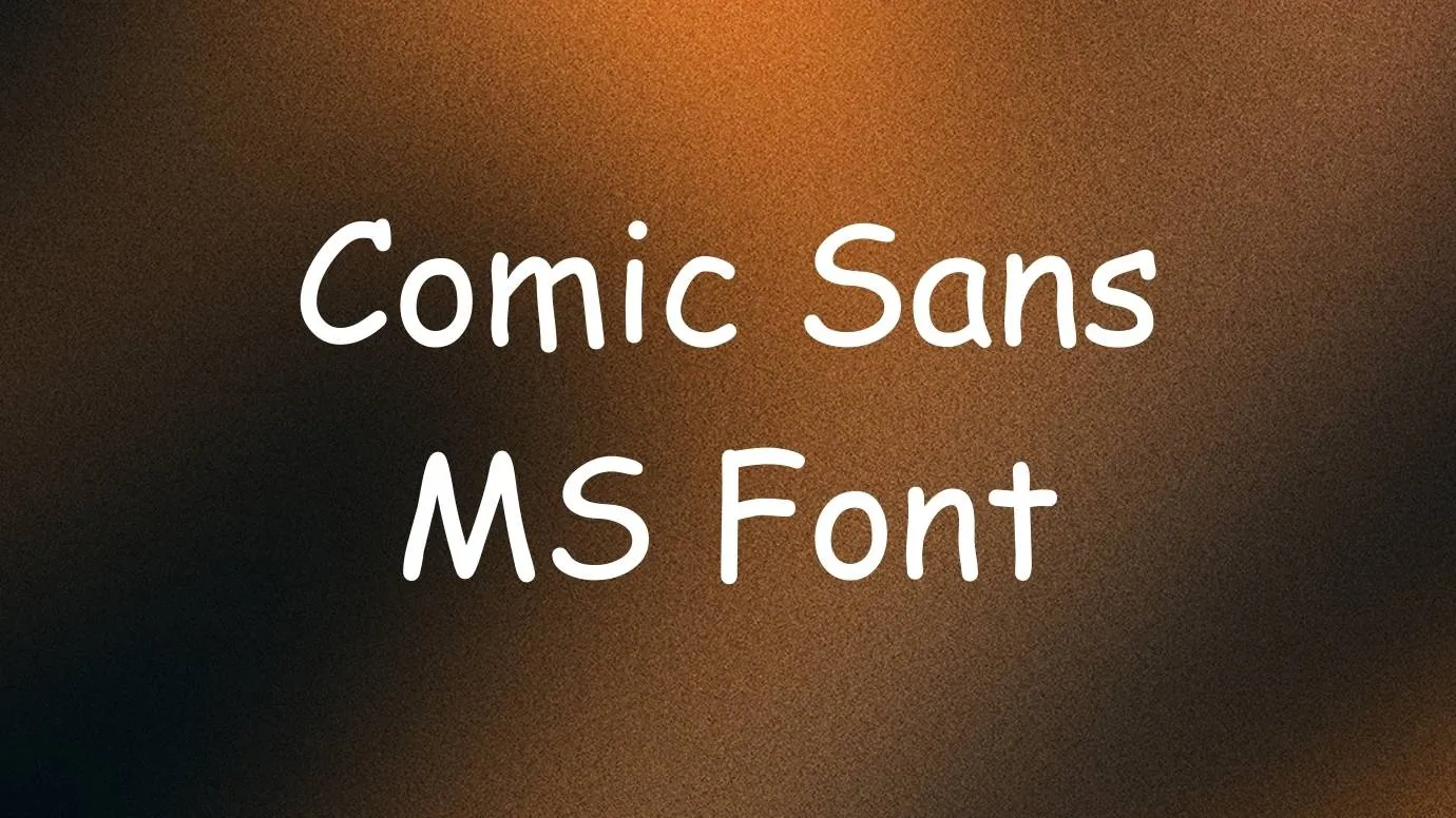 Comic Sans MS Font Free