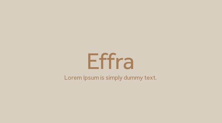 Effra Font Free