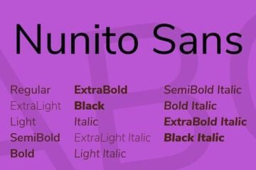 Nunito Font Family Free