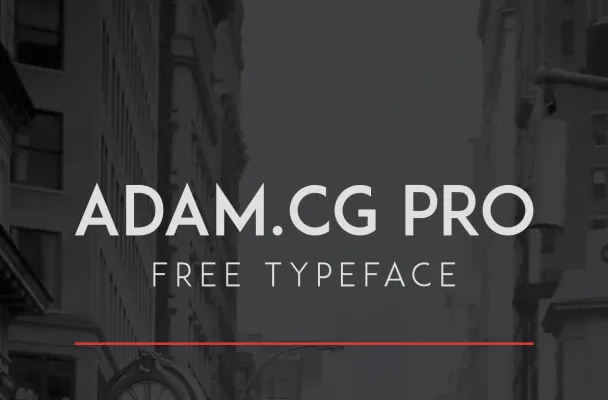 ADAM.CG PRO Font Free Download