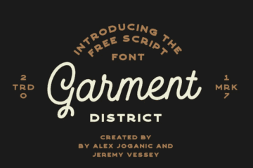 Garment District Monoline Script Font Free Download