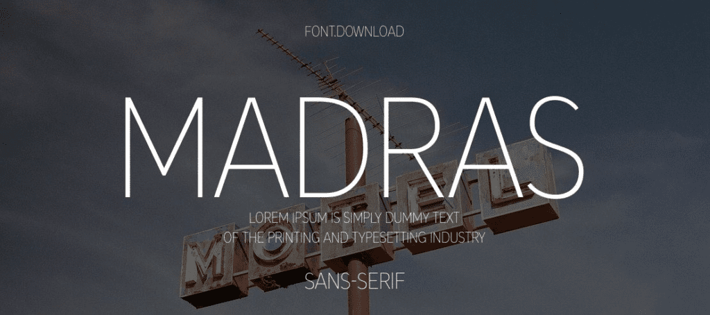 Madras Font Family Free Download Sans Serif