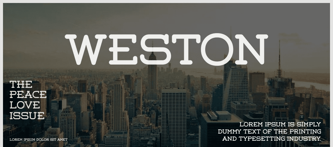 Weston Font Free Download