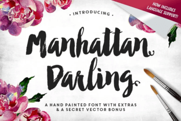 Manhattan Darling Typeface Font Free Download