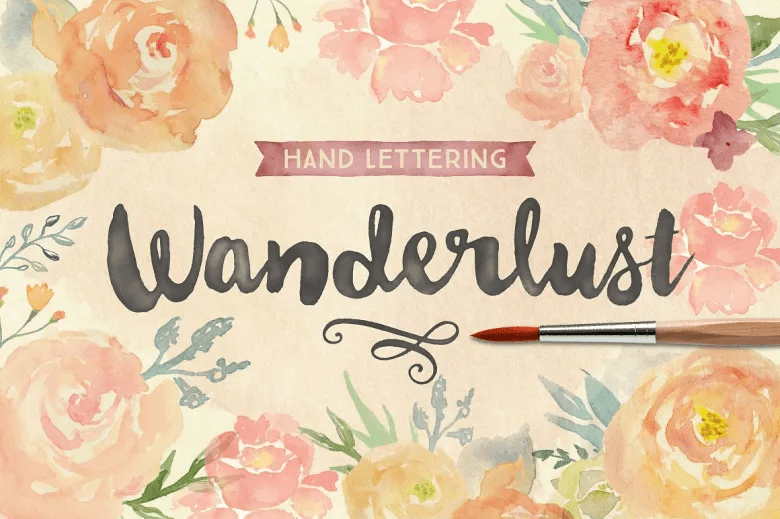 Wanderlust Letters Font Free Download