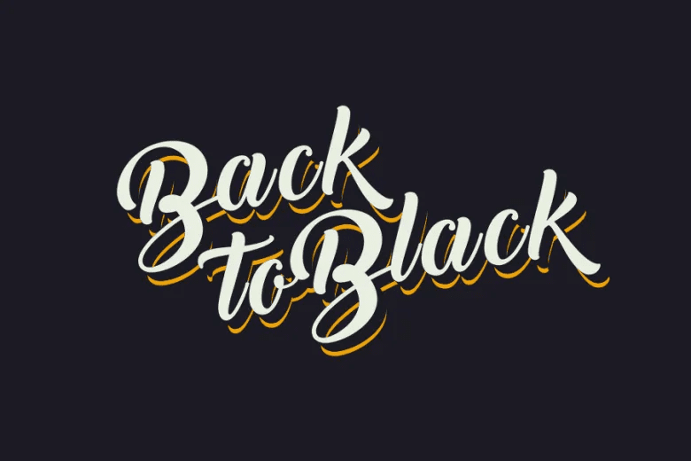 Back to Black Script Font Free Download