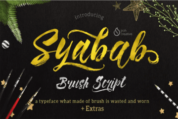 Syabab Brush Script Font Free Download