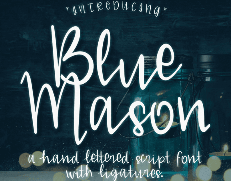 Blue Mason Script Font Free Download