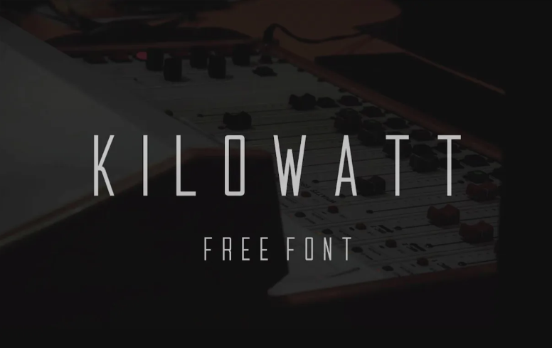 Kilowatt Font Free Download