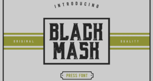 Black Mask Font