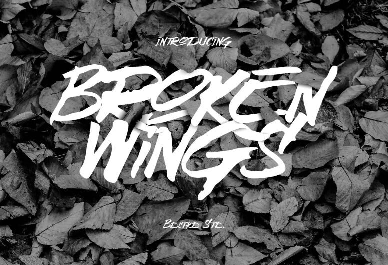 Broken Wings Font Free