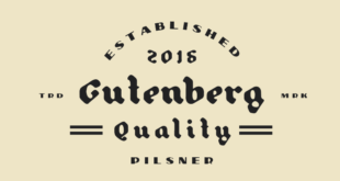 Pilsner & Gutenberg Font Free Download