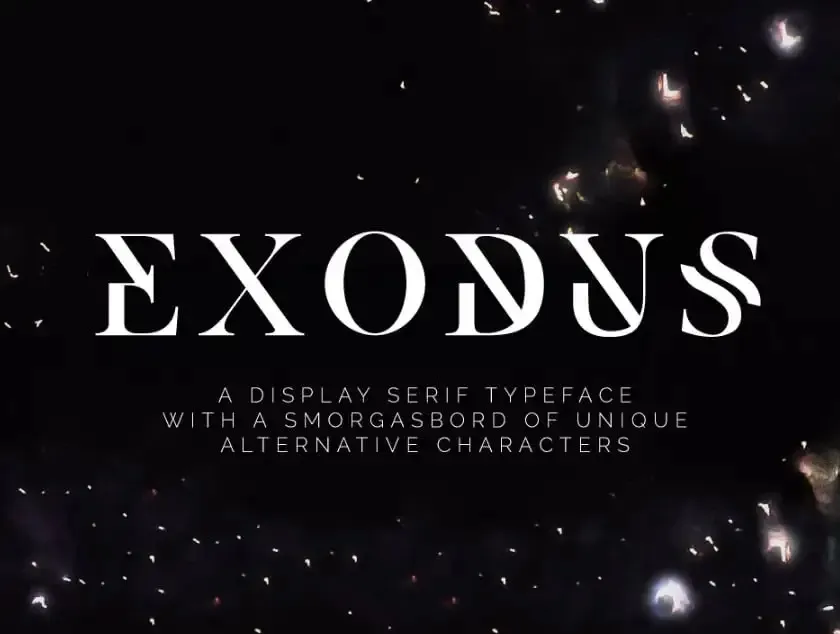 Exodus Font Free Download