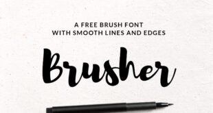 Brusher Font Free Download