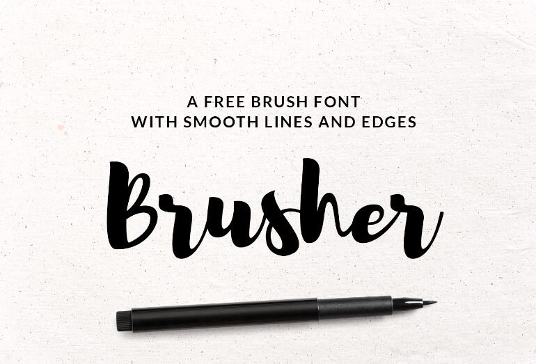 Brusher Font Free Download