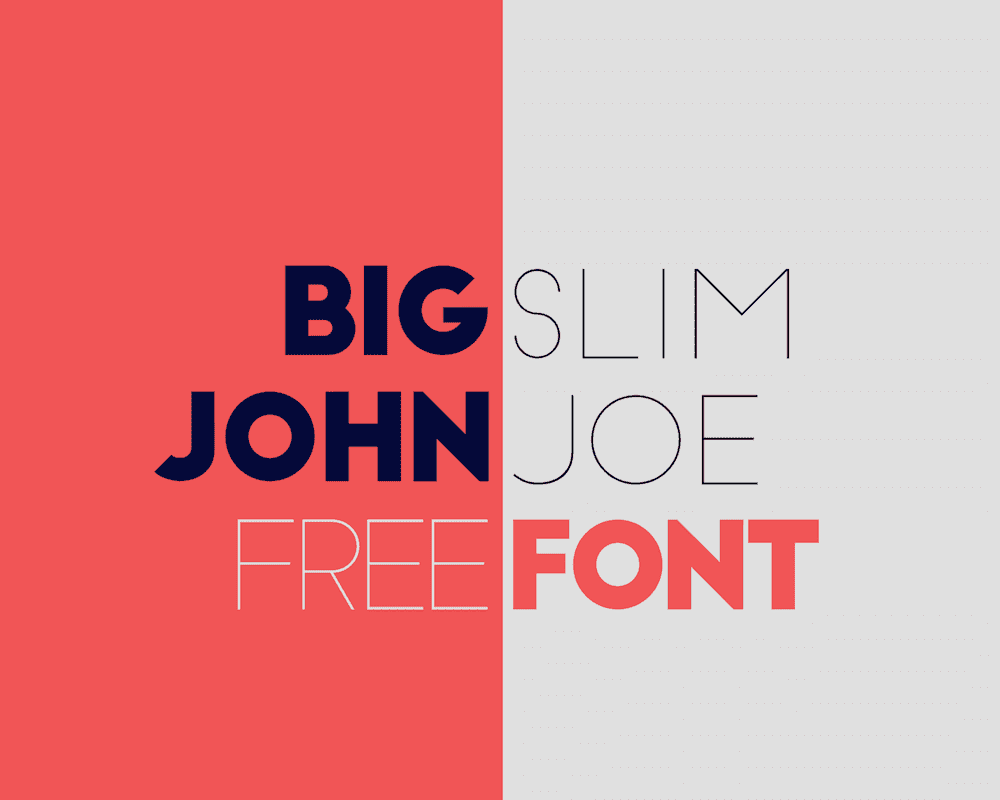 Big John / Slim Joe Font Free Download