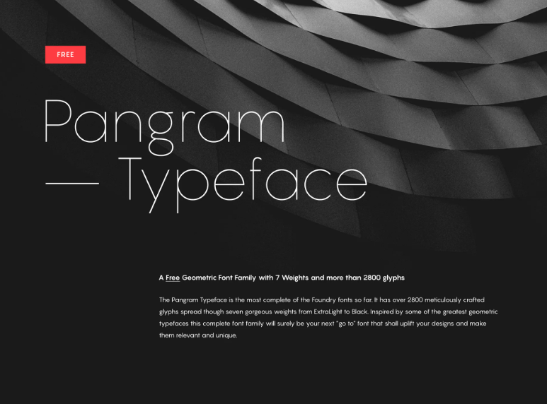 Pangram Sans Font Family Free Download