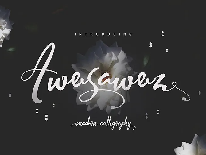 Awesawez Script Font Free