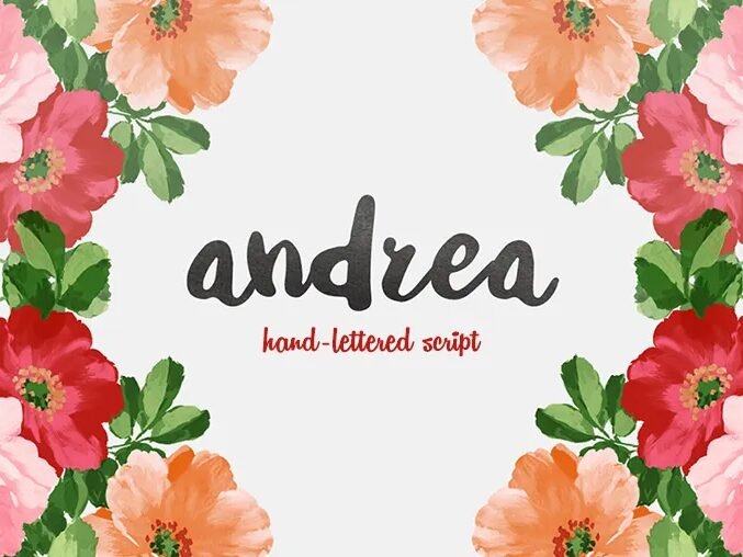 Andrea Script Font Free