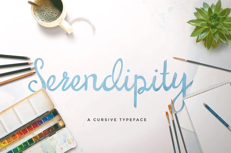 Serendipity Script Cursive Font 