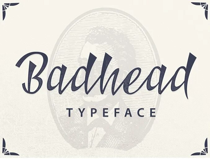 Badhead Typeface Font Free