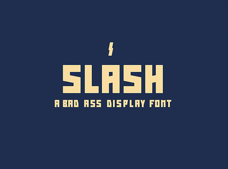 Slash Badass Font