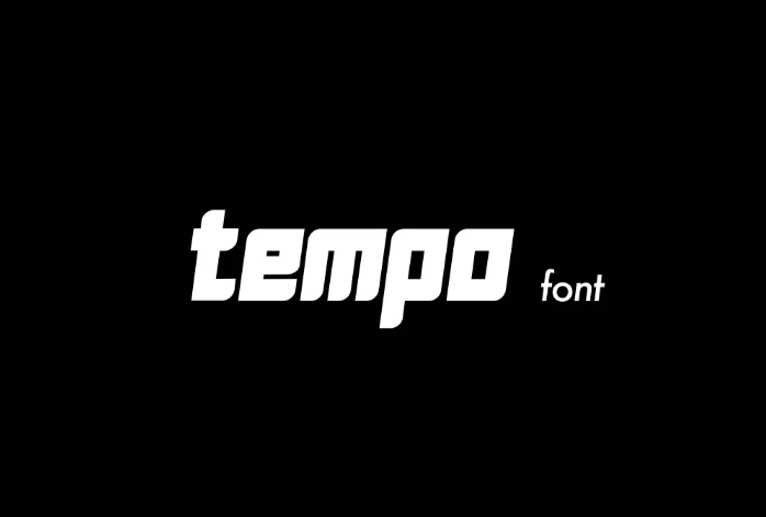 Tempo Energetic Typeface 