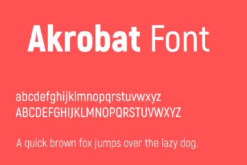 Akrobat Font Free Download