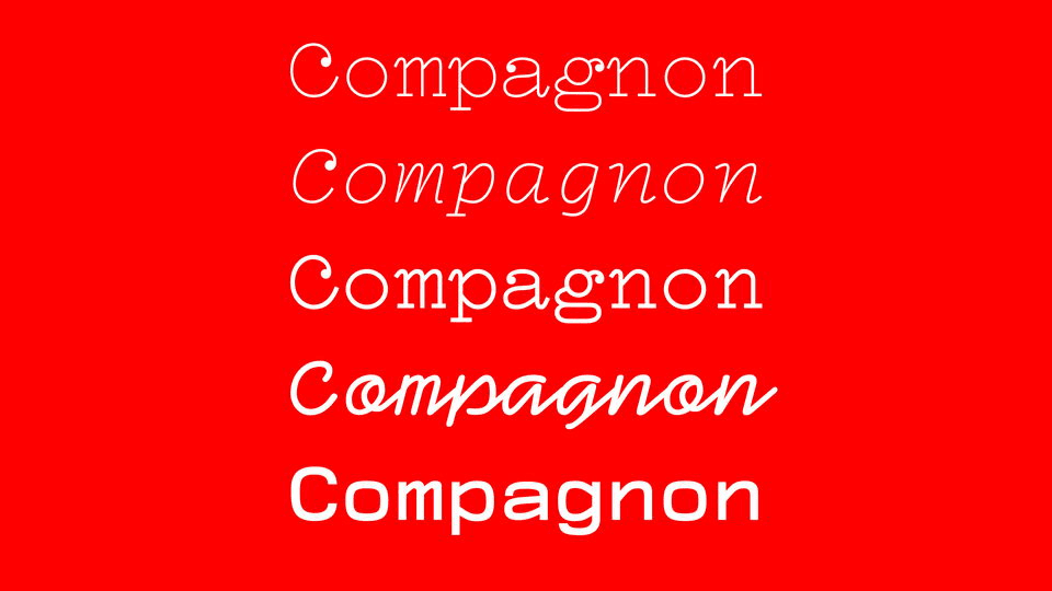 Compagnon Typeface Free Download