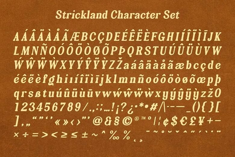 Strickland Font -3